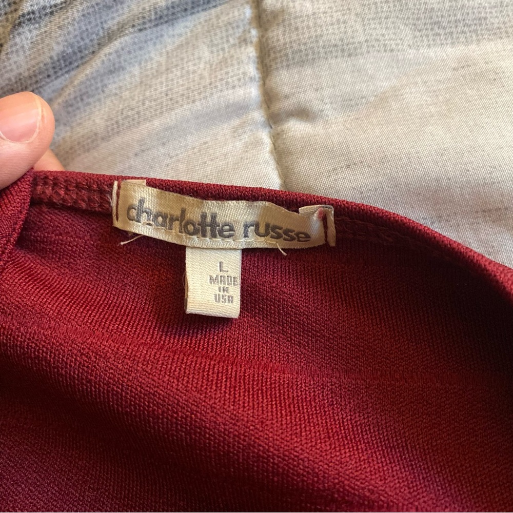 Charlotte Rusee Red Zip-Up Dress - Picture 4 of 4